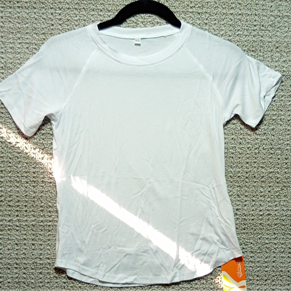 YooAurvox Girls Cotton Crewneck Short Sleeve TShirt Set 9-10Y White/Pink Vin#G02